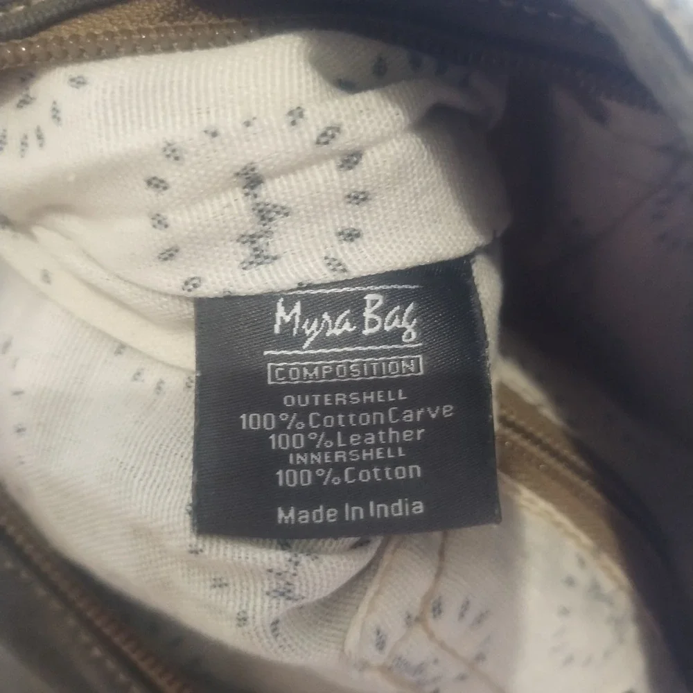 Myra Bag Backpack Cotton Hair on Hide Leather Adjustable Straps Boho Western
